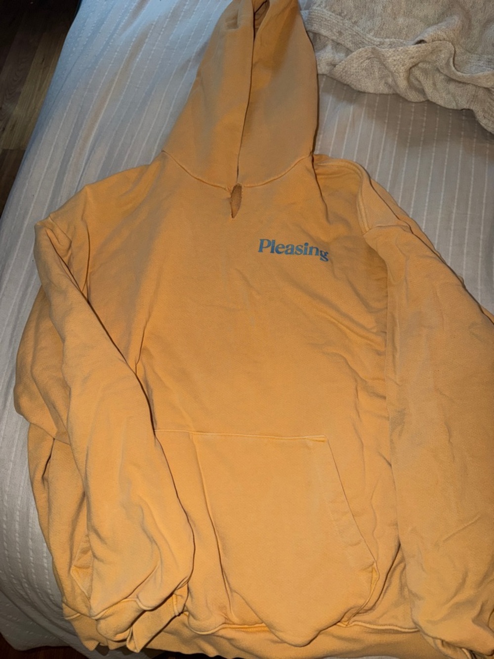 Pleasing Men's Pullover Hoodie in Mustard Yellow